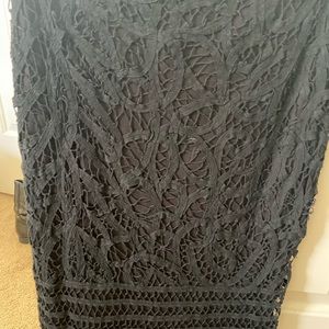 Size 2 INC grey crochet skirt.
